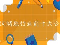 光伏储能行业前十大公司